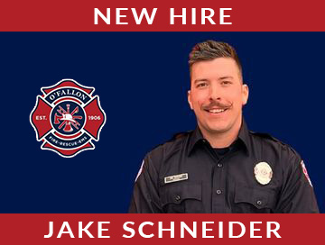 New hire Jake Schneider Firefighter/Paramedic